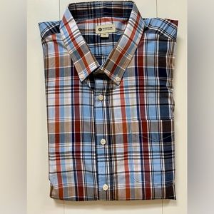 HAGGAR CLOTHING BUTTON FRONT LONG SLEEVE DRESS SHIRT XXL